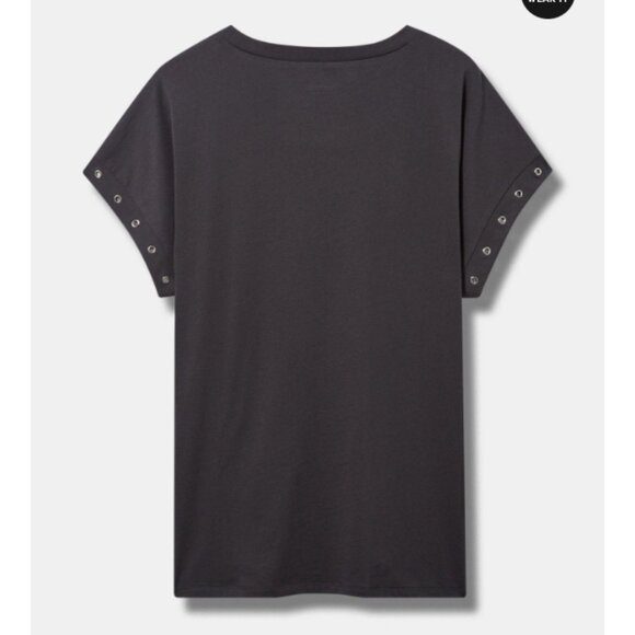 Large - TORRID Cowboy Skeletons Heritage Jersey Dolman T-Shirt NEW - Picture 4 of 4